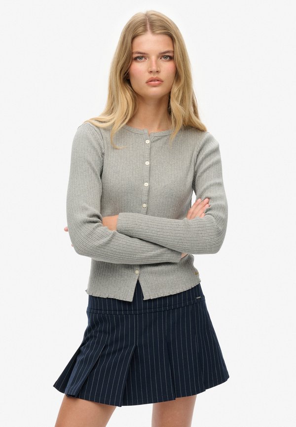 Superdry & Co ATHLETIC ESSENTIALS  - Cardigan - grey marl