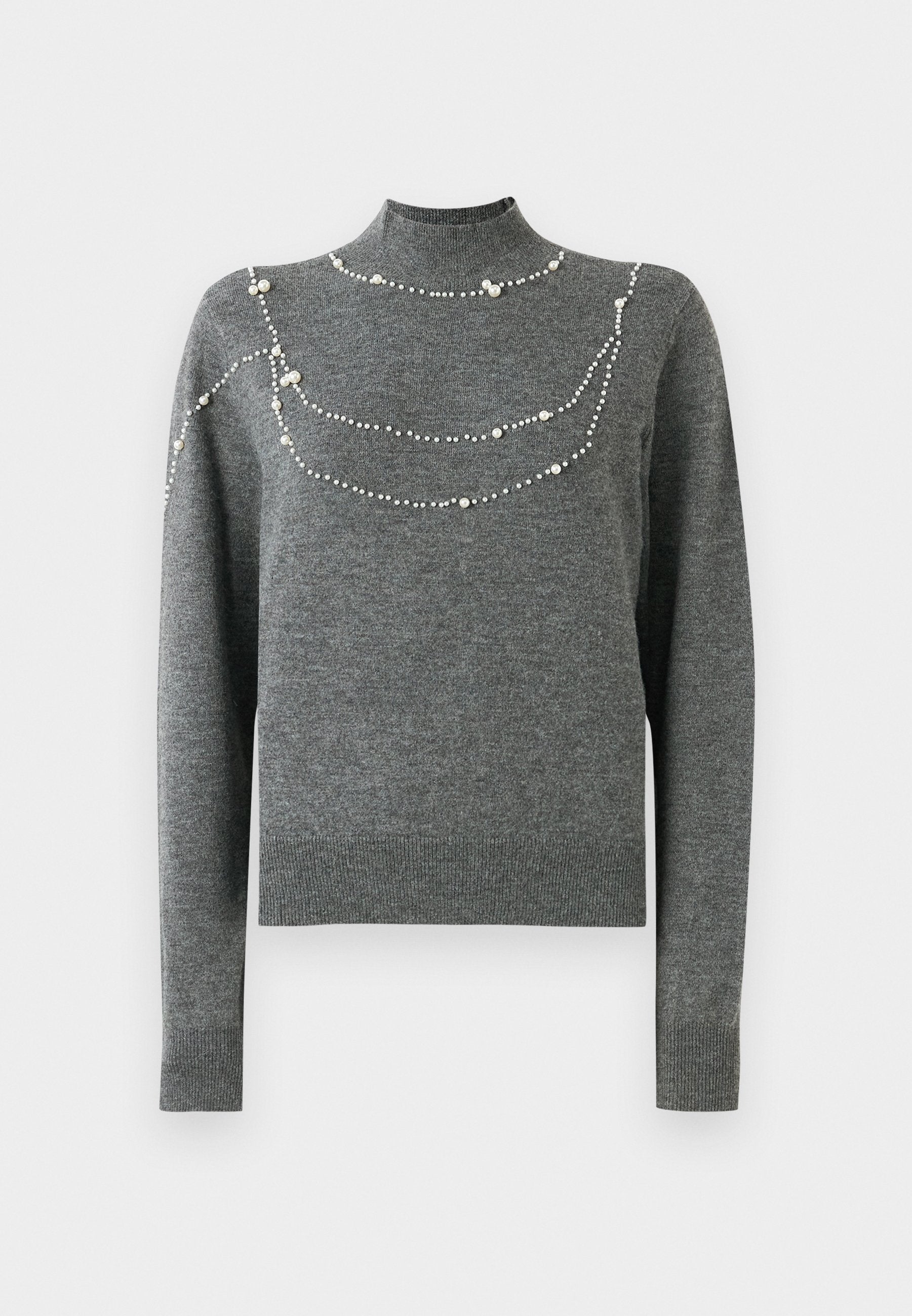 Vero Moda VMDEW HIGHNECK PEARL DETAIL