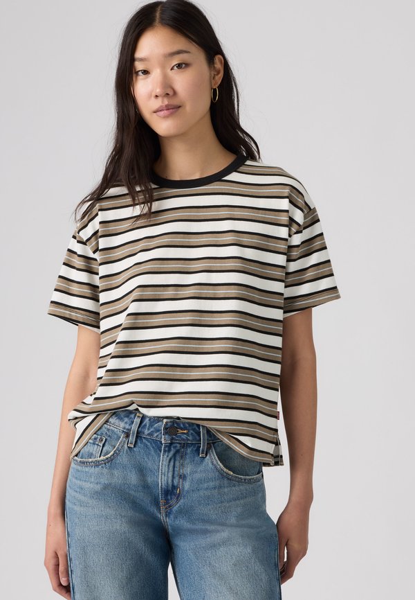Levi's® VINTAGE TEE - Basic T-shirt - egret/black