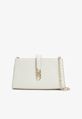 Tommy Hilfiger TH LIBRE CHAIN CROSSOVER - Cross body bag - soft cream