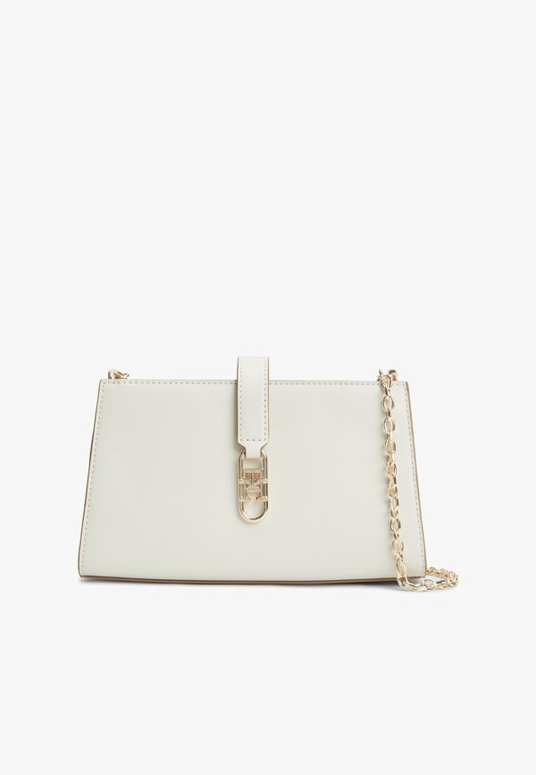 Tommy Hilfiger TH LIBRE CHAIN CROSSOVER - Cross body bag - soft cream