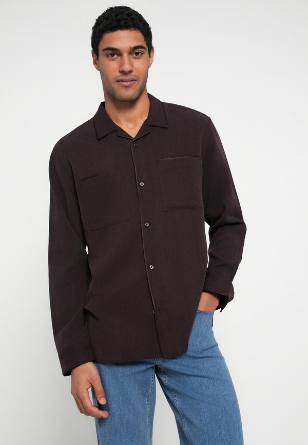 Calvin Klein GLOSSY CAMP COLLAR EASY SHIRT