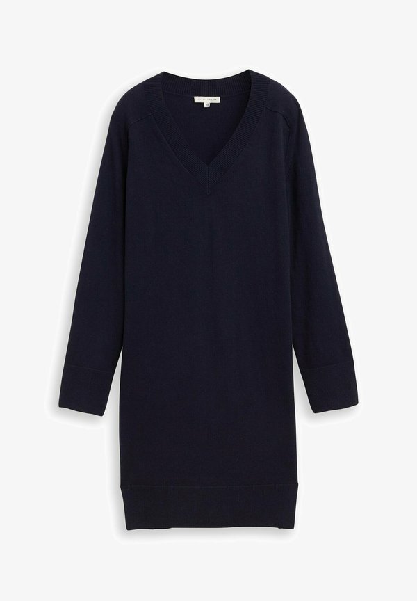 TOM TAILOR TOM TAILOR - Jumper dress - knitted navy melange