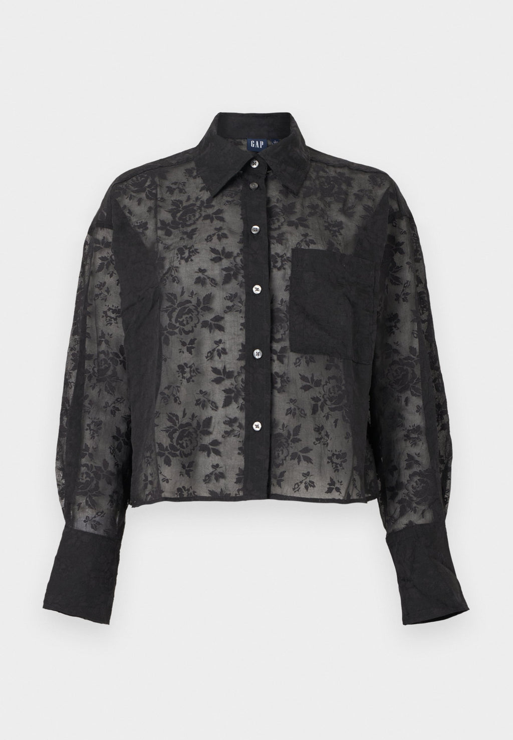GAP STRAIGHT CROPPED SHIRT