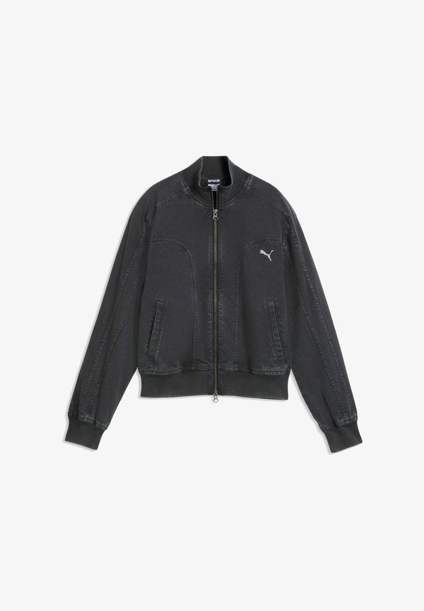 Puma FUTURE.PUMA.ARCHIVE WASHED TWILL SHORT JACKET - Denim jacket - puma black