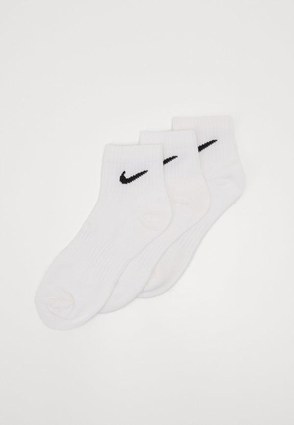 Nike Performance EVERYDAY LIGHTWEIGHT ANKLE UNISEX 3 PACK UNISEX - Sports socks - white/black