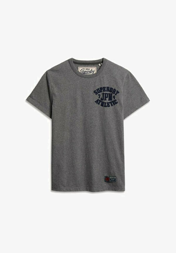 Superdry & Co VINTAGE ATHLETIC SHORT SLEEVE - Print T-shirt - mid grey marl