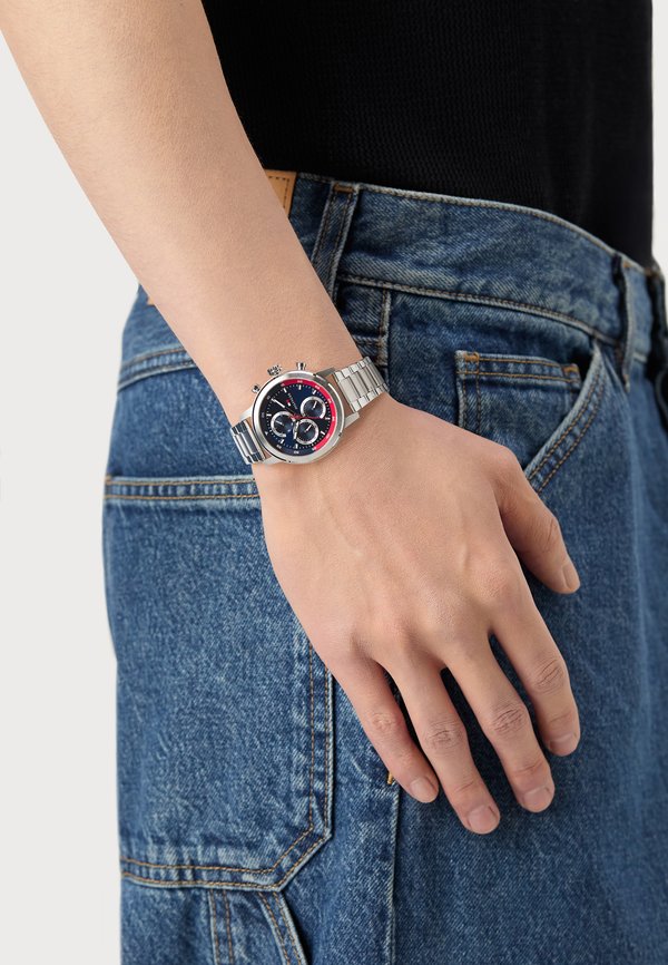 Tommy Hilfiger ROCKY - Watch - silver-coloured/blue