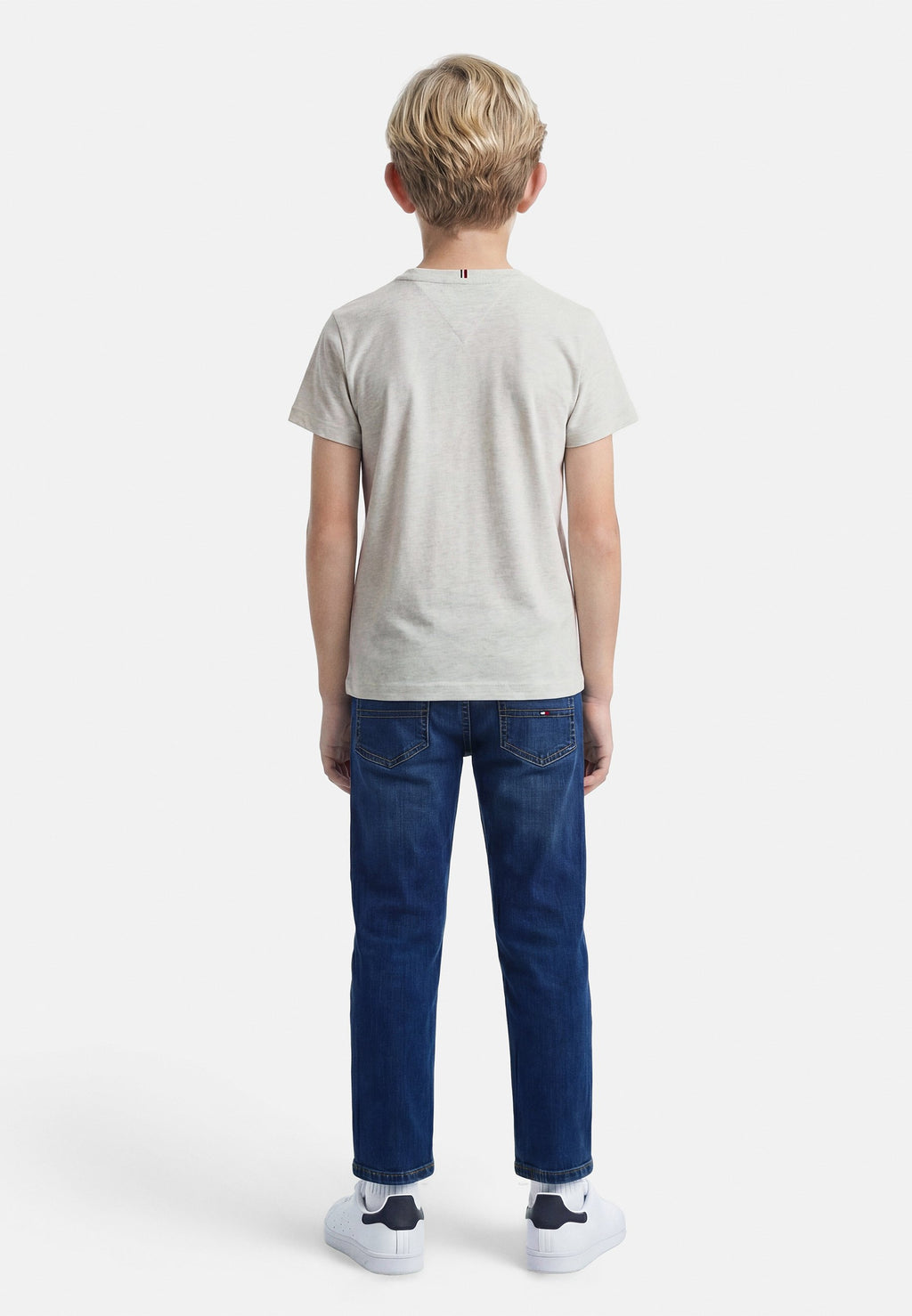 TEXTURED LOGO JERSEY CREW NECK T-SHIRT Media 3