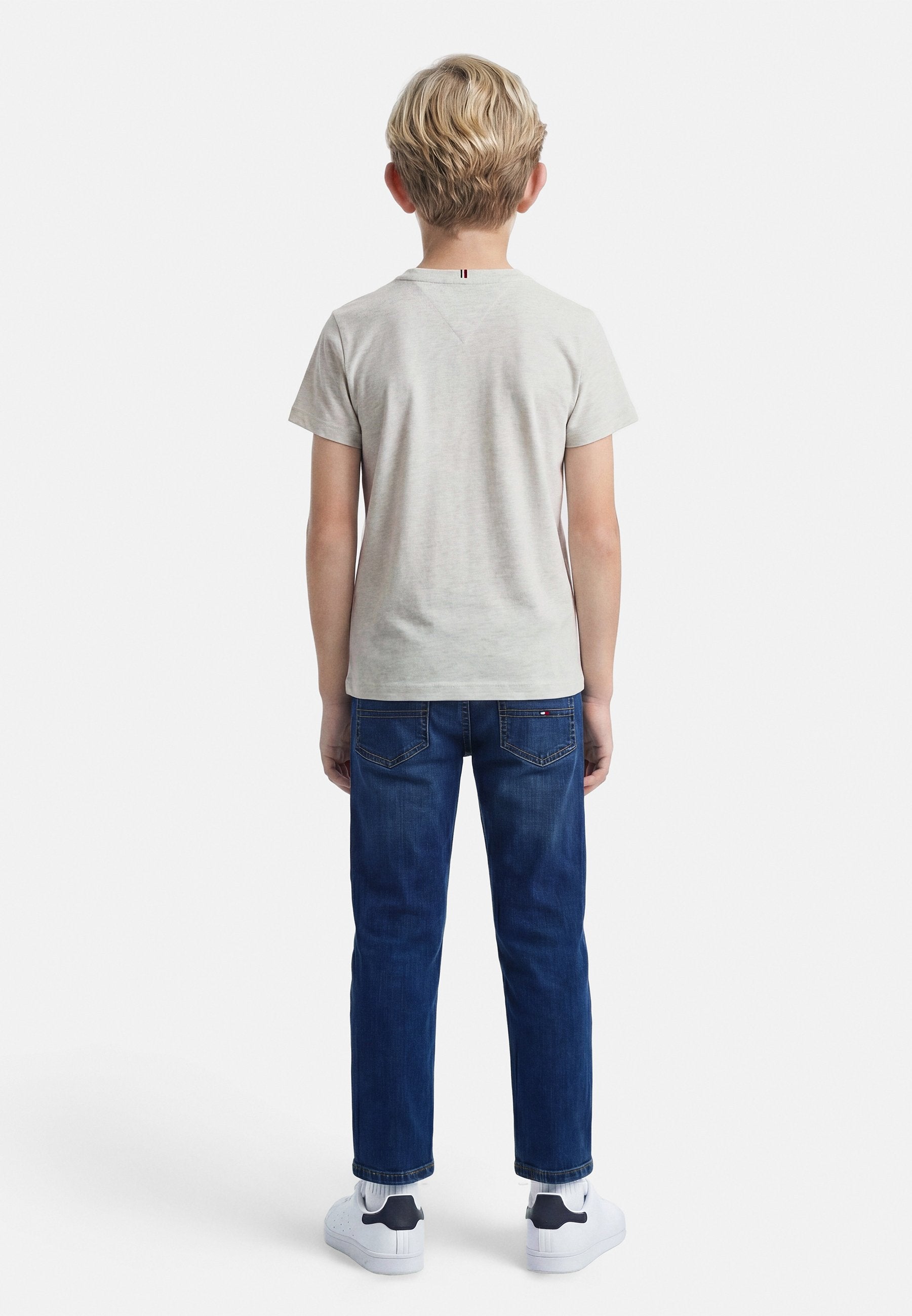 TEXTURED LOGO JERSEY CREW NECK T-SHIRT Media 3