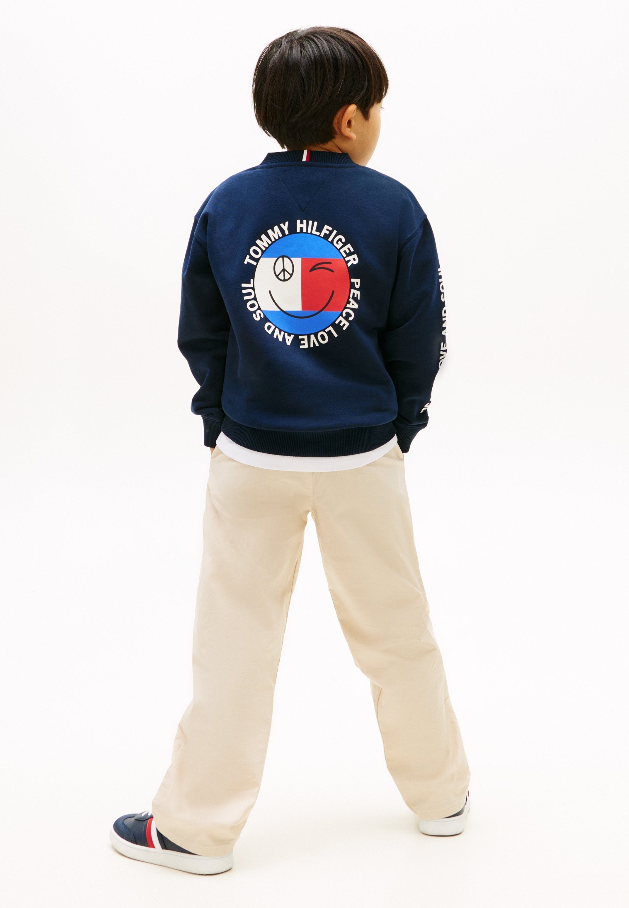 SMILEY FLAG BACK LOGO TERRY SWEATSHIRT Media 4