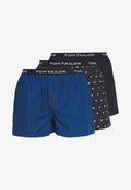 TOM TAILOR 3 PACK - Boxer shorts - dark blue/black