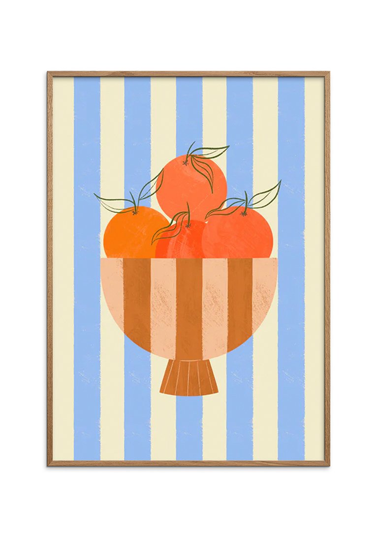 Poster and Frame BOWL OF ORANGES