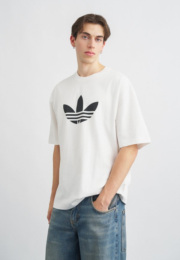 adidas Originals TREFOIL - Print T-shirt - white   black