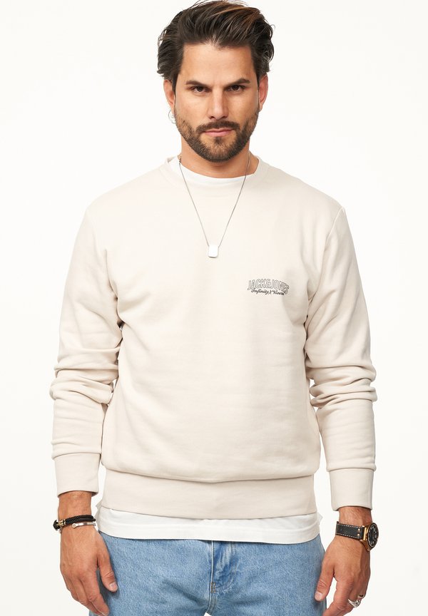 Jack & Jones CREW NECK RUNDHALS PULLOVER - Sweatshirt - moonbeam