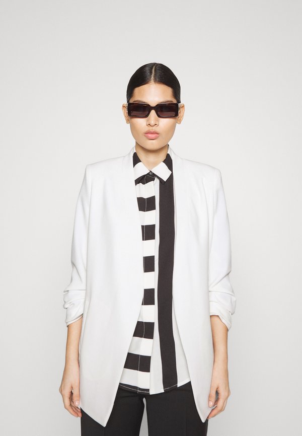DKNY FOUNDATION OPEN FRONT JACKET POCKETS