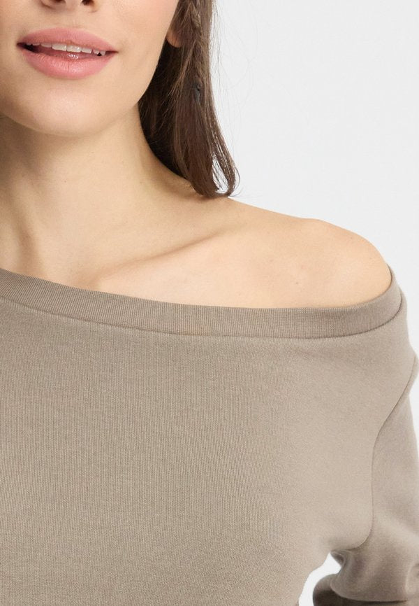 Even&Odd BASIC OFF SHOULDER SWEATSHIRT