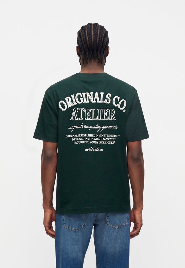 Jack & Jones JORSANTORINI TEE CREW NECK - Print T-shirt - pine grove