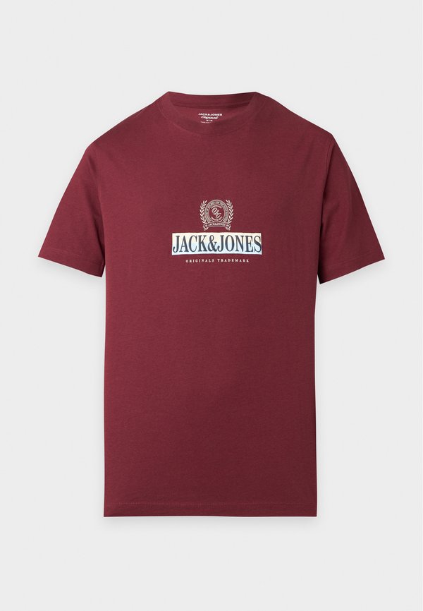 Jack & Jones JORFREDERIKSBERG GRAPHIC BOX TEE  - Print T-shirt - chocolate truffle