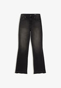 Bershka Flared Jeans - black