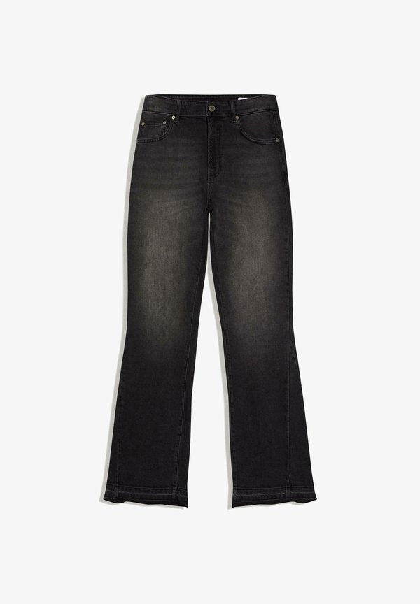 Bershka Flared Jeans - black