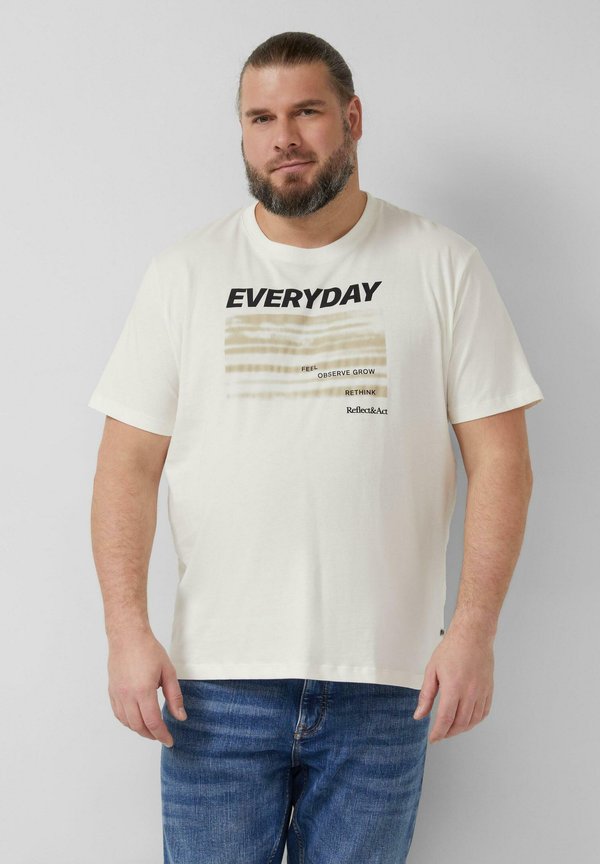 s.Oliver T-SHIRT - Print T-shirt - creme