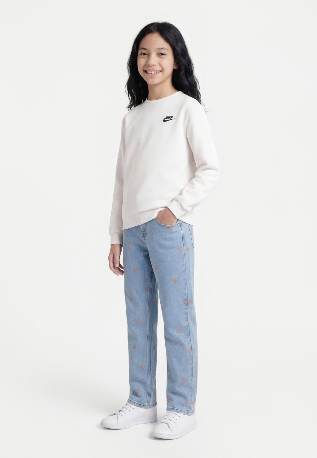 ONLY GIRLS KOGROBYN Mid rise Straight Fit