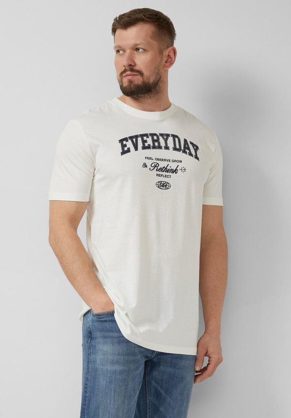 s.Oliver T-SHIRT - Print T-shirt - creme