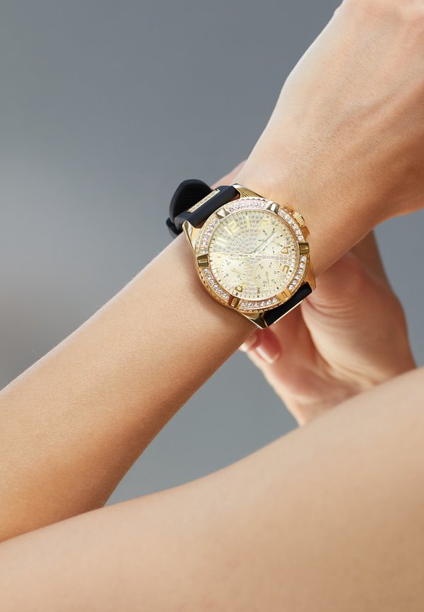 Guess LADY FRONTIER - Watch - gold-coloured/black