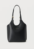 Tommy Hilfiger METALLIC LOGO TOTE BAG - Tote bag - black