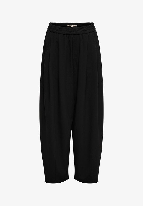 ONLY ONLMARIELA Barrel Fit - Trousers - black