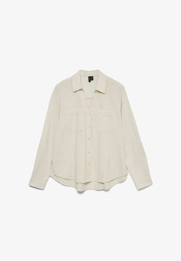 Vero Moda VMTHILDE - Button-down blouse - silver lining