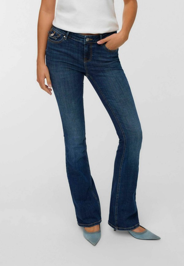 Vero Moda Flared fit VMCAMILLE Low rise - Flared Jeans - dark blue denim