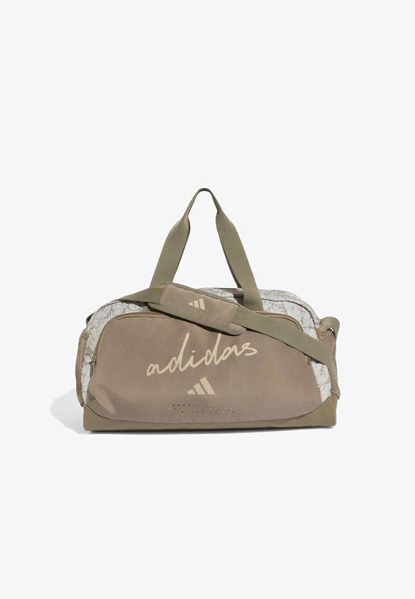 adidas Performance ADIDAS WOMAN DEFENDER ALLOVER GRAPHIC DUFFLE S - Holdall - khaki six/khaki three