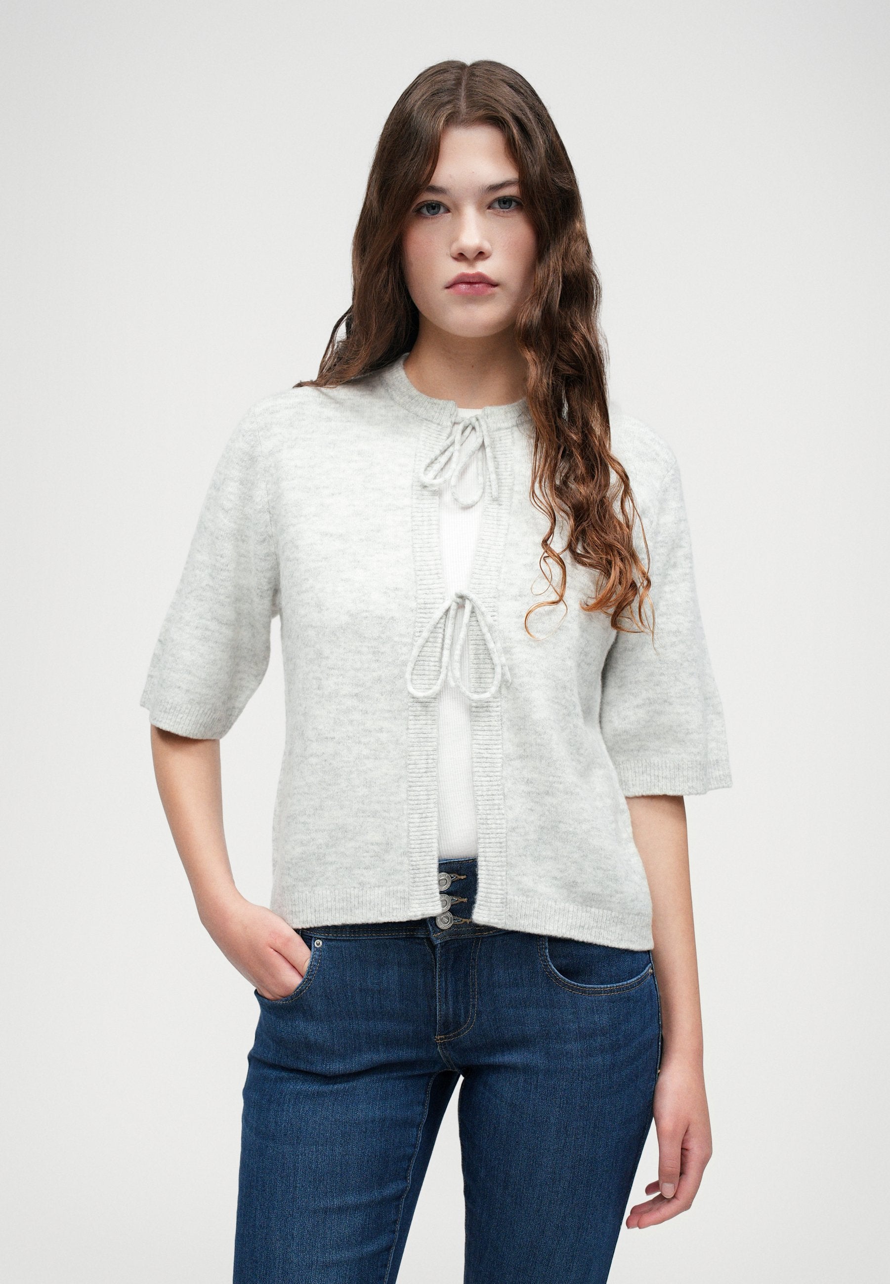 ONLY ONLSIMONI 2/4 BOW CARDIGAN KNT NOOS
