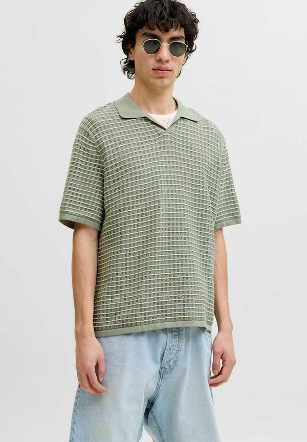 Jack & Jones Knitted Knitted - Polo shirt - seagrass