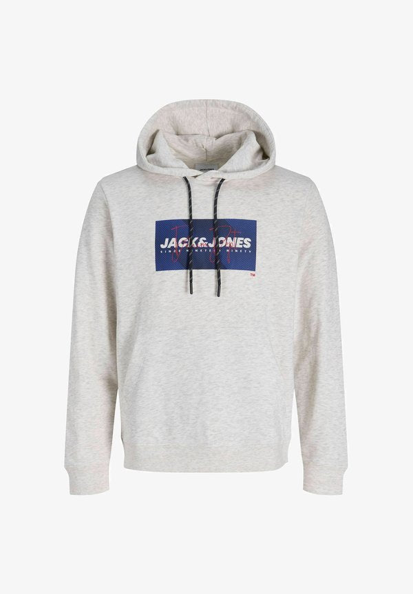 Jack & Jones Hoodie - white melange