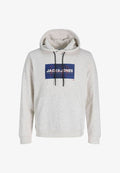 Jack & Jones Hoodie - white melange