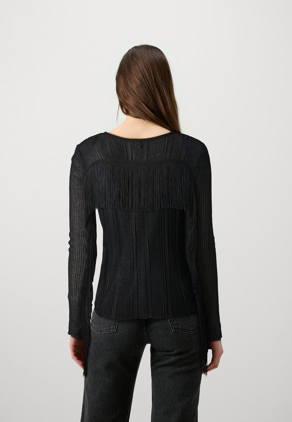 Pinko ZELIG CARDIGAN COSTINA CON FRANGE