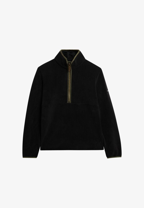 Superdry & Co ESTATE HALF ZIP - Fleece jumper - black