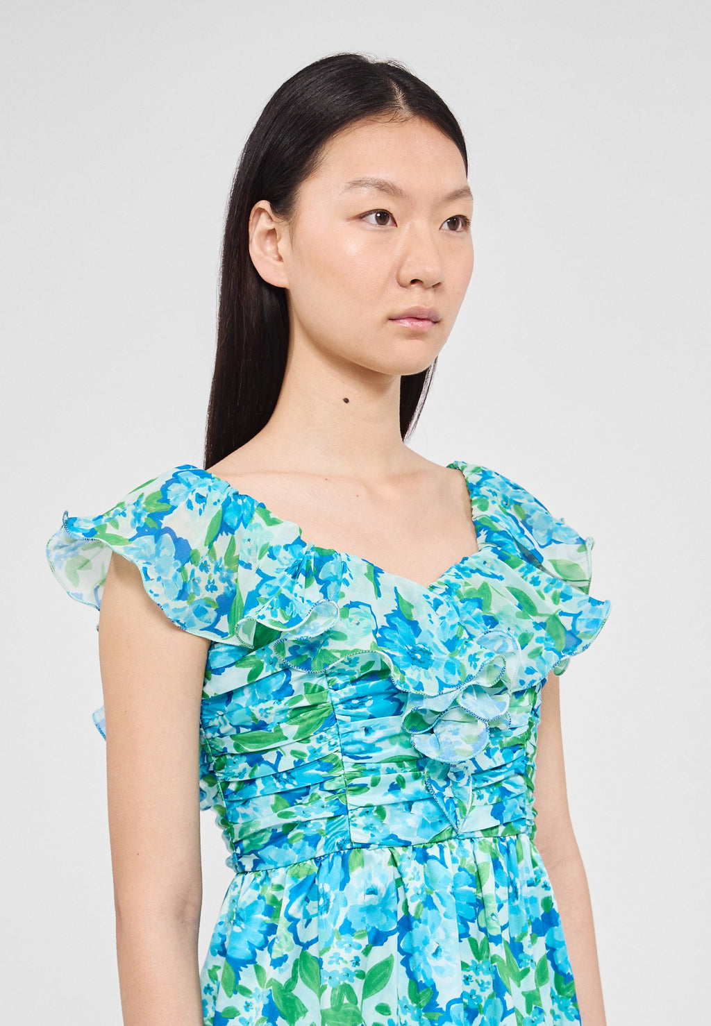 AMUR PIA PLEATED DRESS