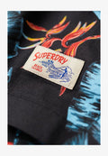 Superdry & Co HAWAIIAN BOX FIT - Shirt - dark navy fire