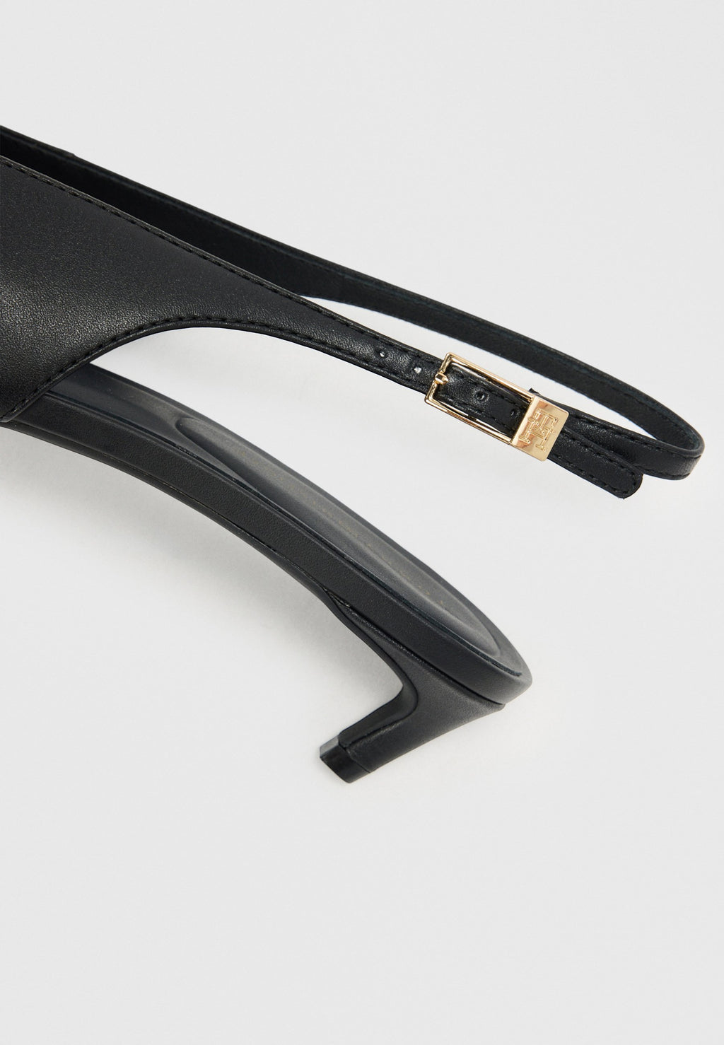 TH MONOGRAM LEATHER SLINGBACK KITTEN HEELS Media 7