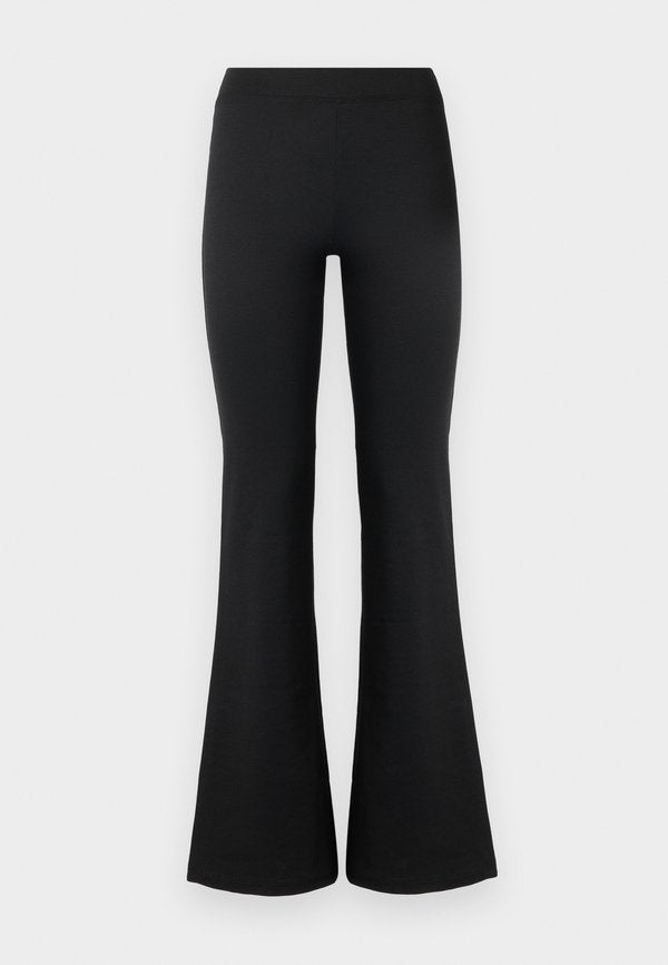 ONLY ONLFEVER FLARED PANTS - Leggings - Trousers - black