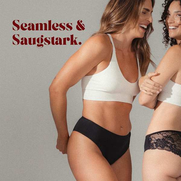 Periodenunterwäsche Slip Cheeky Schwarz Gr. XL dais