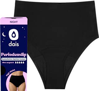 Periodenunterwäsche Slip Night schwarz Gr. M dais
