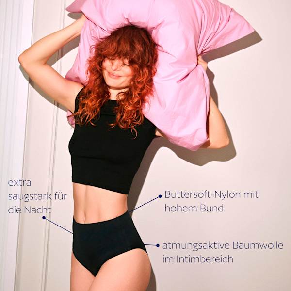 Periodenunterwäsche Slip Night schwarz Gr. M dais