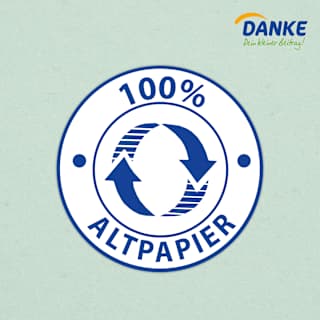 Taschentücher Box 100% Recycling-Fasern Danke
