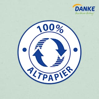 Toilettenpapier Recycling 3-lagig (16x150 Blatt) Danke