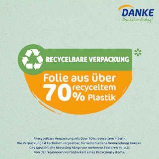 Toilettenpapier Recycling 3-lagig (8x150 Blatt) Danke